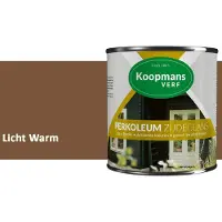Koopmans Verf Koopmans Perkoleum Zijdeglans Dekkend – Houtverf Buiten – Dekkende Beits voor Schutting & Gevel – Elastisch & Weerbestendig – 750 ml – Licht Warm