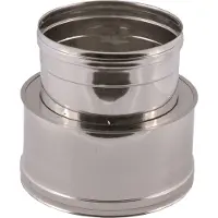 Briconess Overgangsstuk van dubbelwandig naar enkelwandig, diameter 200/250 mm, aansluiting 200 mm