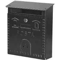 Briconess Brievenbus 'rustiek' model, afmetingen 230x90x290 mm - zwart