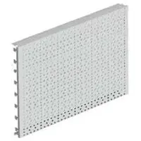 Briconess Fundamentplaat van geperforeerd plaatstaal Mm.400H, kleur RAL 7035 (grijs), afmetingen mm.1330 l.x400 h.
