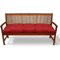 Beautissu Bankkussen Flair BK – Zitkussen Tuinkussen 100x50x8 cm rood - kussen voor tuinbank