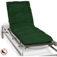 Beautissu Flair RL – Ligbedkussen Tuinkussen Ligstoel – Zonnebed Kussen voor Tuin Meubelen 190x60x8 cm Groen