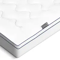 Beautissu BeauNuit MT Base - Matras Topper met geïntegreerde Strechcover 90x200 cm - 3cm Schuimgevulde Matrasbeschermer Anti-Slip voor Boxspring Bed & Matras tot 40cm