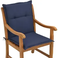 Beautissu Tuinkussen Lage Rug Loft NL 100 x 50 x 6 cm – Kussen Blauw – Tuinstoelkussens Zitkussen Tuinstoel
