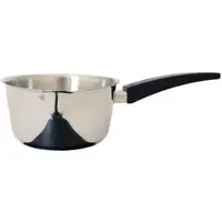 Briconess Roestvrijstalen pan met conische vorm, handvat van bakeliet - diameter 12 cm