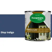 Koopmans Verf Koopmans Perkoleum Hoogglans Dekkend – Diep Indigo – 750 ml – Dekkende Beits Buiten – Schutting, Gevel & Tuinhout