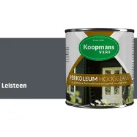 Koopmans Verf Koopmans Perkoleum Hoogglans Dekkend – Leisteen – 750 ml – Dekkende Beits Buiten – Schutting, Gevel & Tuinhout