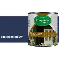 Koopmans Verf Koopmans Perkoleum Hoogglans Dekkend – Edelsteen Blauw – 2,5 l – Dekkende Beits Buiten – Schutting, Gevel & Tuinhout