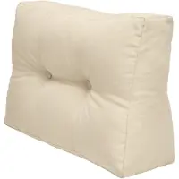 Beautissu Elements – Palletkussen 60x40cm - Zijkussen Natuur – Wasbare Hoes