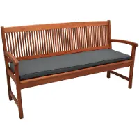 Beautissu Loft BK Bankkussen 120 x 48 x 5 cm Tuinbank Kussens - Kussen voor Tuinmeubelen - Zitkussen of Rugkussen - Antraciet