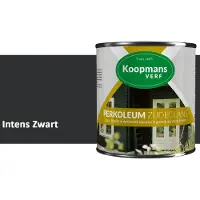 Koopmans Verf Koopmans Perkoleum Zijdeglans Dekkend – Houtverf Buiten – Dekkende Beits voor Schutting & Gevel – Elastisch & Weerbestendig – 2,5 l – Intens Zwart
