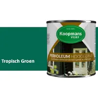 Koopmans Verf Koopmans Perkoleum Hoogglans Dekkend – Tropisch Groen – 750 ml – Dekkende Beits Buiten – Schutting, Gevel & Tuinhout