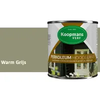 Koopmans Verf Koopmans Perkoleum Hoogglans Dekkend – Warm Grijs – 750 ml – Dekkende Beits Buiten – Schutting, Gevel & Tuinhout