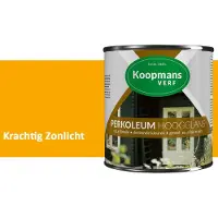 Koopmans Verf Koopmans Perkoleum Hoogglans Dekkend – Krachtig Zonlicht – 750 ml – Dekkende Beits Buiten – Schutting, Gevel & Tuinhout