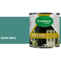 Koopmans Verf Koopmans Perkoleum Zijdeglans Dekkend – Houtverf Buiten – Dekkende Beits voor Schutting & Gevel – Elastisch & Weerbestendig – 750 ml – Koele Mint