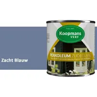 Koopmans Verf Koopmans Perkoleum Zijdeglans Dekkend – Houtverf Buiten – Dekkende Beits voor Schutting & Gevel – Elastisch & Weerbestendig – 750 ml – Zacht Blauw