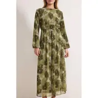 Turkishsouq Lange maxi-jurk met bloemenprint voor dames, casual/dagelijks, A-lijn model, geschikt voor hijab.