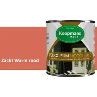 Koopmans Verf Koopmans Perkoleum Hoogglans Dekkend – Zacht Warm rood – 750 ml – Dekkende Beits Buiten – Schutting, Gevel & Tuinhout