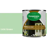 Koopmans Verf Koopmans Perkoleum Hoogglans Dekkend – Licht Groen – 2,5 l – Dekkende Beits Buiten – Schutting, Gevel & Tuinhout