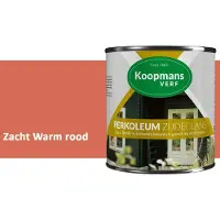 Koopmans Verf Koopmans Perkoleum Zijdeglans Dekkend – Houtverf Buiten – Dekkende Beits voor Schutting & Gevel – Elastisch & Weerbestendig – 750 ml – Zacht Warm rood