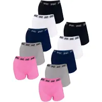 LOREZA Onderbroek 'Mädchen Pantys Jasmin' grijs / neonroze / zwart / wit