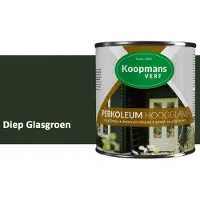 Koopmans Verf Koopmans Perkoleum Hoogglans Dekkend – Diep Glasgroen – 750 ml – Dekkende Beits Buiten – Schutting, Gevel & Tuinhout