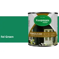 Koopmans Verf Koopmans Perkoleum Hoogglans Dekkend – Fel Groen – 2,5 l – Dekkende Beits Buiten – Schutting, Gevel & Tuinhout