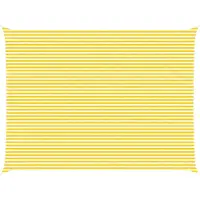 vidaXL Zonneschaduw Geel en Wit 8 x 6 m 100% Polyester Oxford