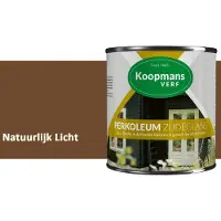 Koopmans Verf Koopmans Perkoleum Zijdeglans Dekkend – Houtverf Buiten – Dekkende Beits voor Schutting & Gevel – Elastisch & Weerbestendig – 2,5 l – Natuurlijk Licht