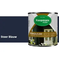 Koopmans Verf Koopmans Perkoleum Hoogglans Dekkend – Stoer Blauw – 750 ml – Dekkende Beits Buiten – Schutting, Gevel & Tuinhout