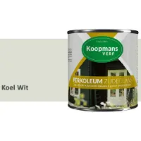 Koopmans Verf Koopmans Perkoleum Zijdeglans Dekkend – Houtverf Buiten – Dekkende Beits voor Schutting & Gevel – Elastisch & Weerbestendig – 2,5 l – Koel Wit
