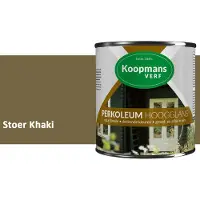 Koopmans Verf Koopmans Perkoleum Hoogglans Dekkend – Stoer Khaki – 750 ml – Dekkende Beits Buiten – Schutting, Gevel & Tuinhout