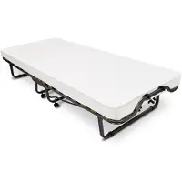 Beautissu Venetia Vouwbed 90x200 cm – Logeerbed incl. matras en hoes – Opklapbed 1 Persoons – Zwart