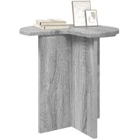 vidaXL Bijzettafel 2 st Grijs sonoma Ø 39 x 38 cm Bewerkt hout