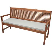 Beautissu Tuinkussen Base BK - Bankkussen 100x48cm licht grijs - kussen voor tuinbank