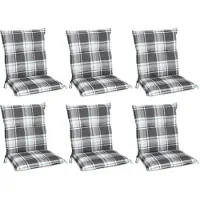 Beautissu Sunny MK ligkussen, 100x50x6 cm, mintgroen geruit, set van 6