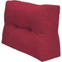 Beautissu Elements – Palletkussen 60x40cm - Zijkussen Rood – Wasbare Hoes