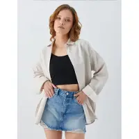 MixRay Oversized Poplin Shirt