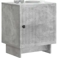 vidaXL Nachtkastje 2 pcs Betongrijs 43 x 34,5 x 50 cm Bewerkt hout