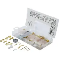 Bgs Assortiment schilderijhaakjes - 196 delig