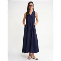 MixRay V-hals Maxi Jurk