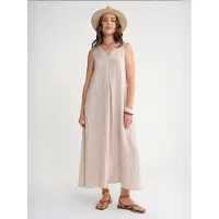 MixRay V-hals Maxi Jurk