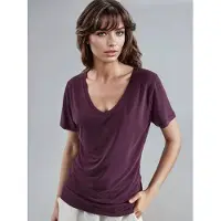 Busem V-hals Korte Mouwen Modal Blouse
