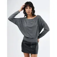 Busem Gestreepte Boot Hals Blouse