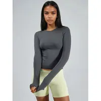 Busem Slim Fit Crew Neck Lange Mouw Blouse