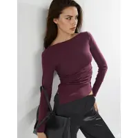 Busem Boothals Katoenen Blouse
