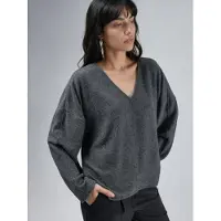 Busem V-hals Lange Mouwen Blouse