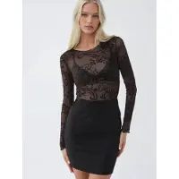 Busem Hoge Taille Mini Rok met Elastische Taille