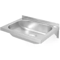 Hendi Roestvrijstalen spoelbak – wandmontage – 400x290x145 mm – kraan- en afvoergaten