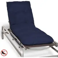 Beautissu Flair RL – Ligbedkussen Tuinkussen Ligstoel – Zonnebed Kussen voor Tuin Meubelen 190x60x8 cm Blauw